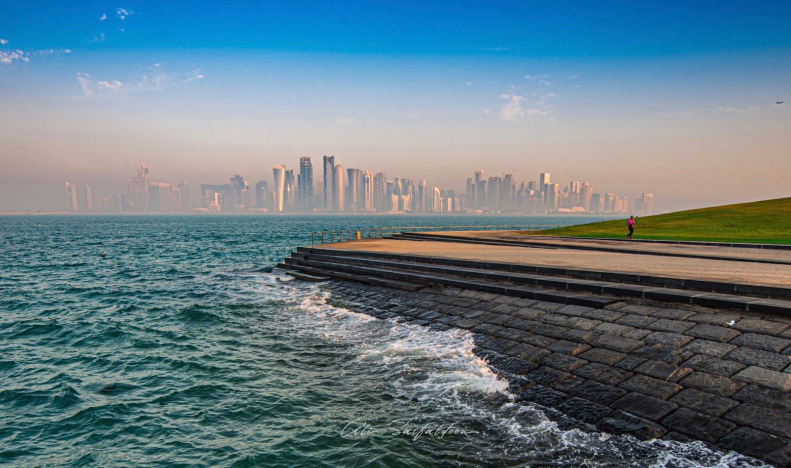 الرياح في الدوحة