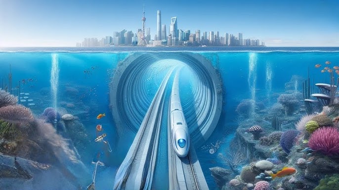 رسم نمودجي عن مشروع النفق 