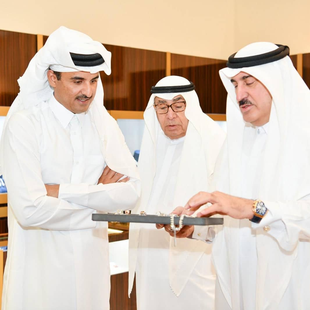 إبراهيم الفردان مع سمو أمير دولة قطر 