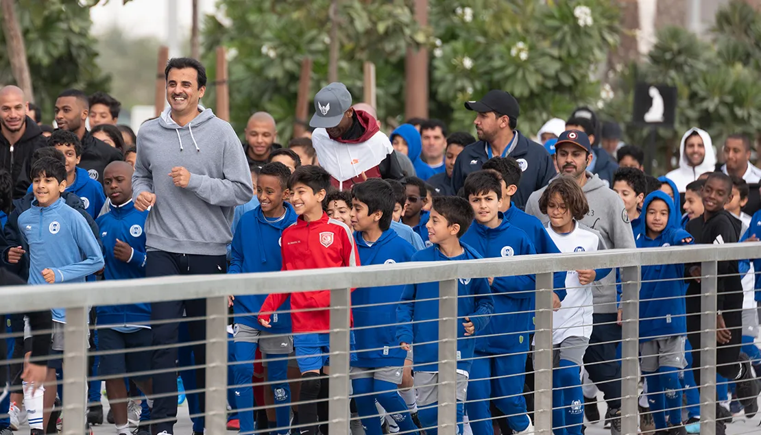 أمير قطر في اليوم الرياضي للدولة