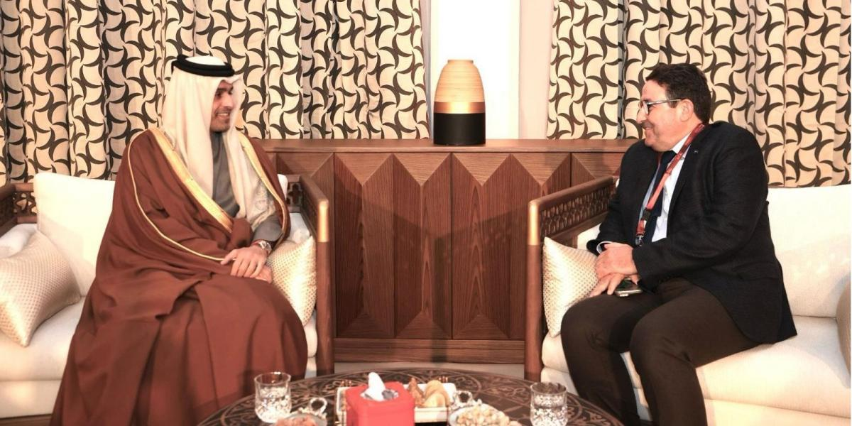 وزير المواصلات القطري وزير النقل المغربي