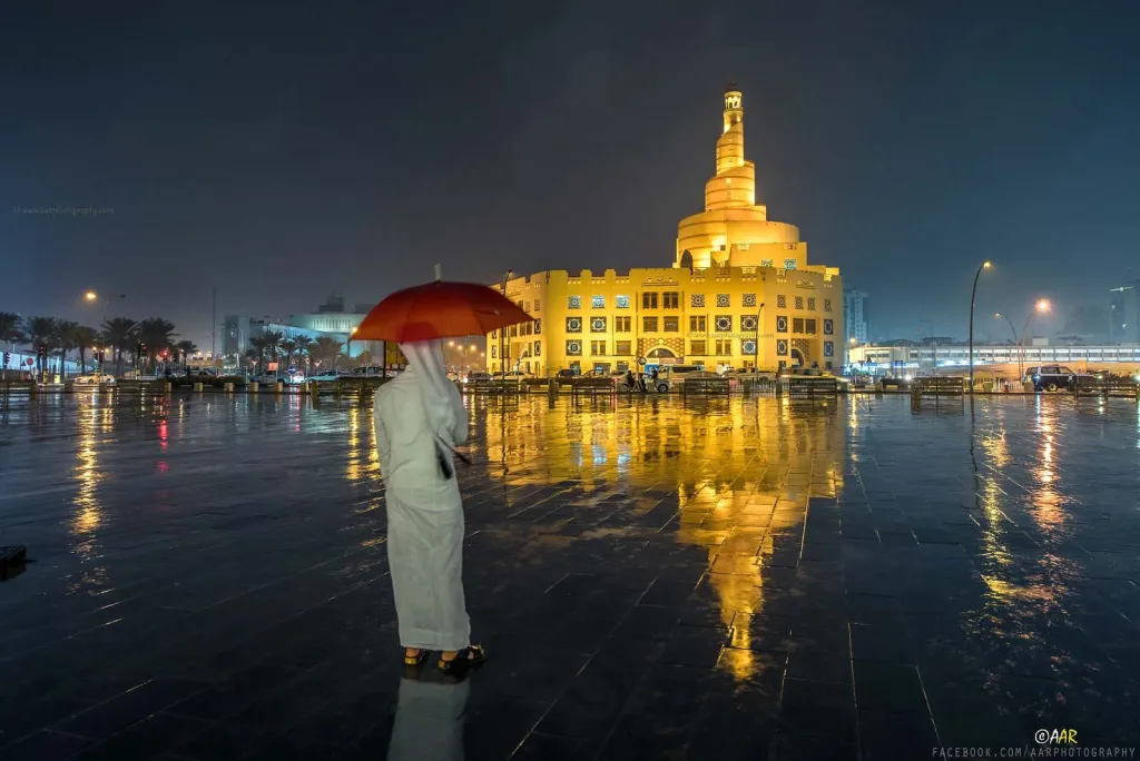 رصد أمطار على مناطق مختلفة من قطر