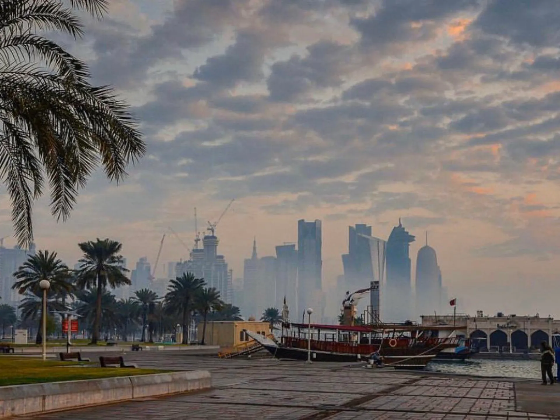 أمطار رعدية ورياح قوية في قطر