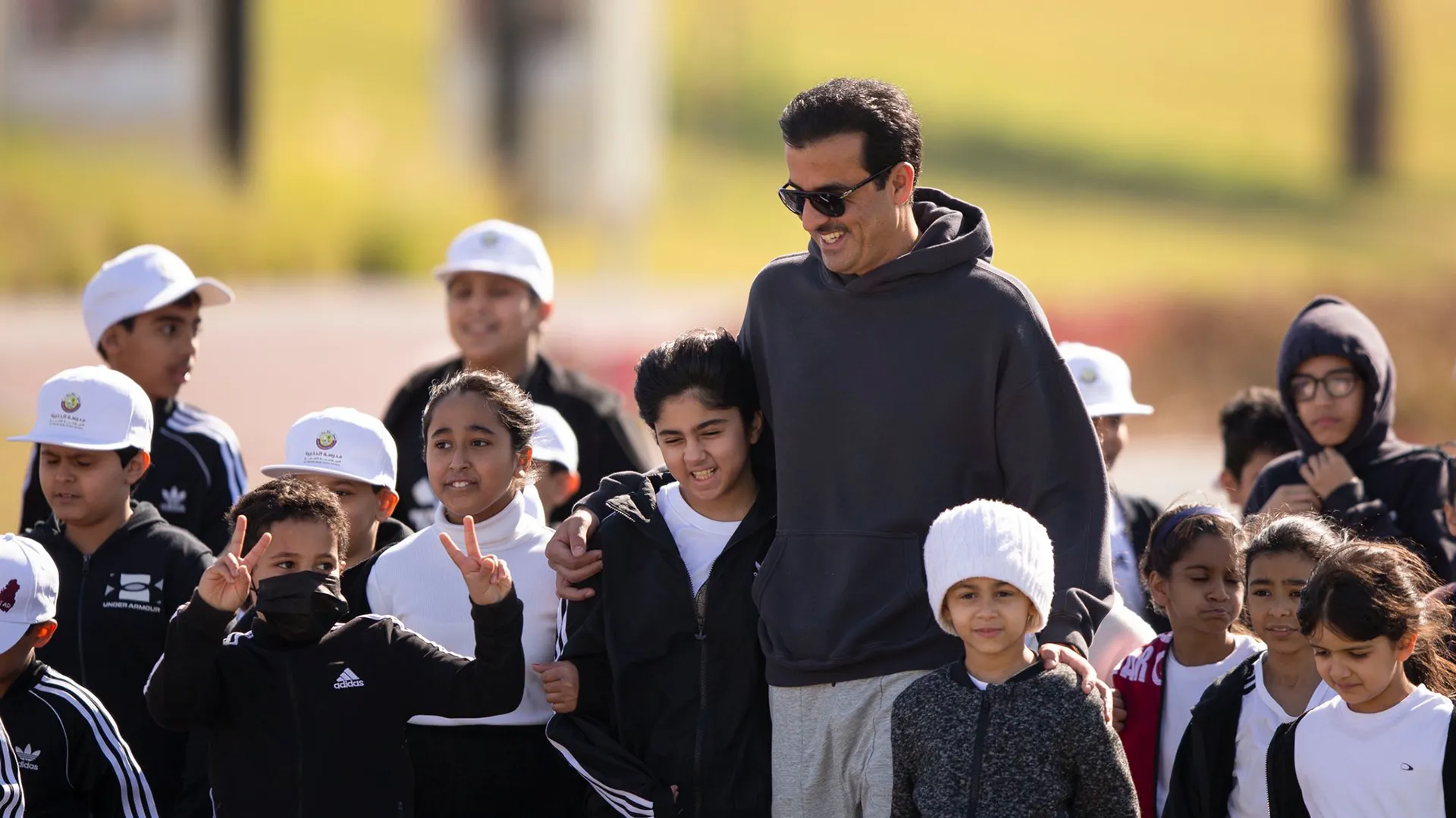 الشيخ تميم يشارك في اليوم الرياضي لدولة قطر