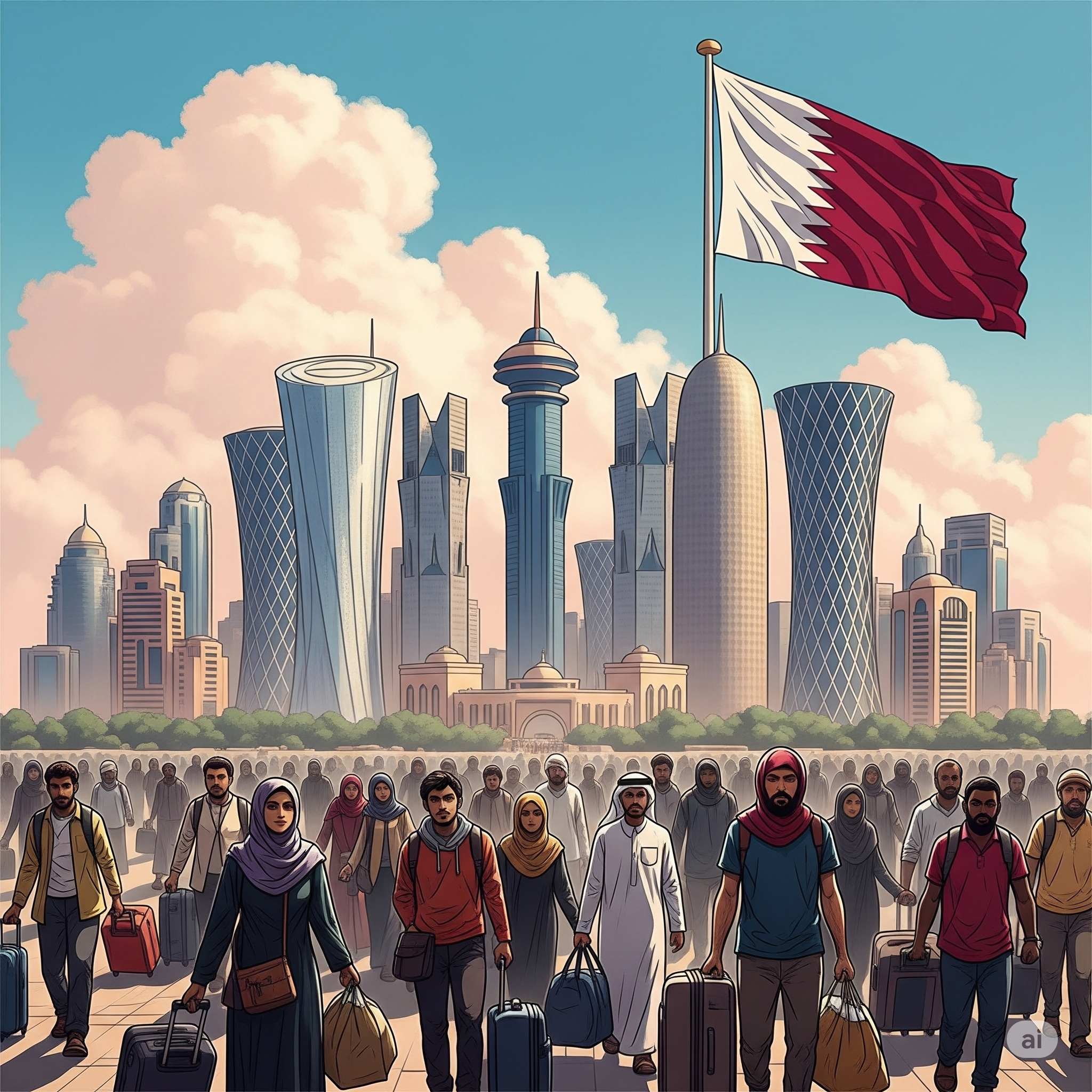 العمل في قطر الشروط والخطوات