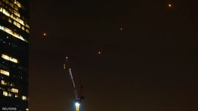 صواريخ إيرانية في السماء