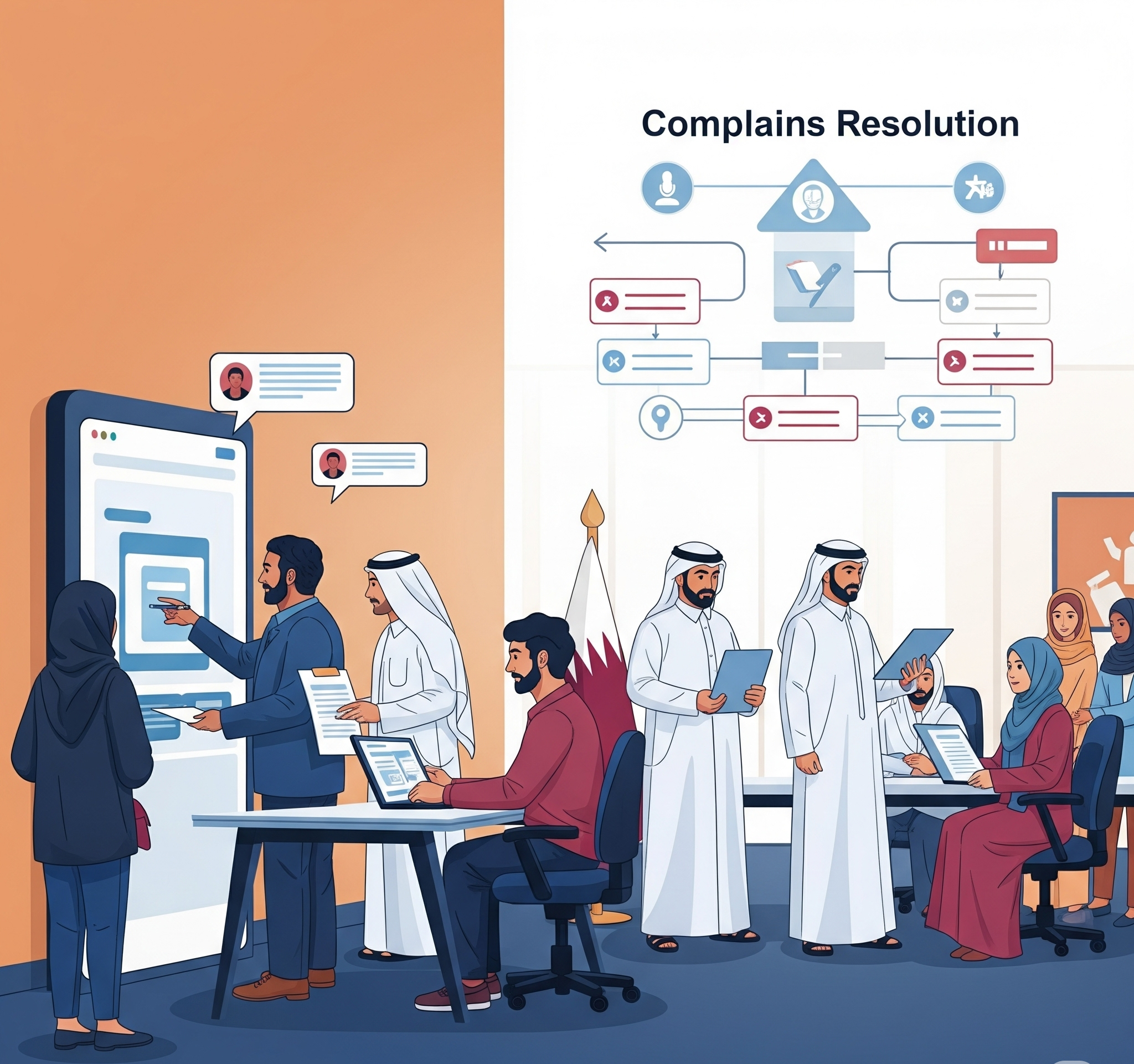 آلية تقديم الشكاوى للجهات الحكومية في قطر