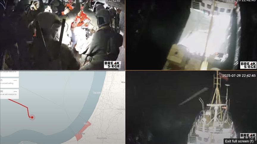 الاحتلال يقتحم سفينة "حنظلة" المتجهة إلى غزة لكسر الحصار