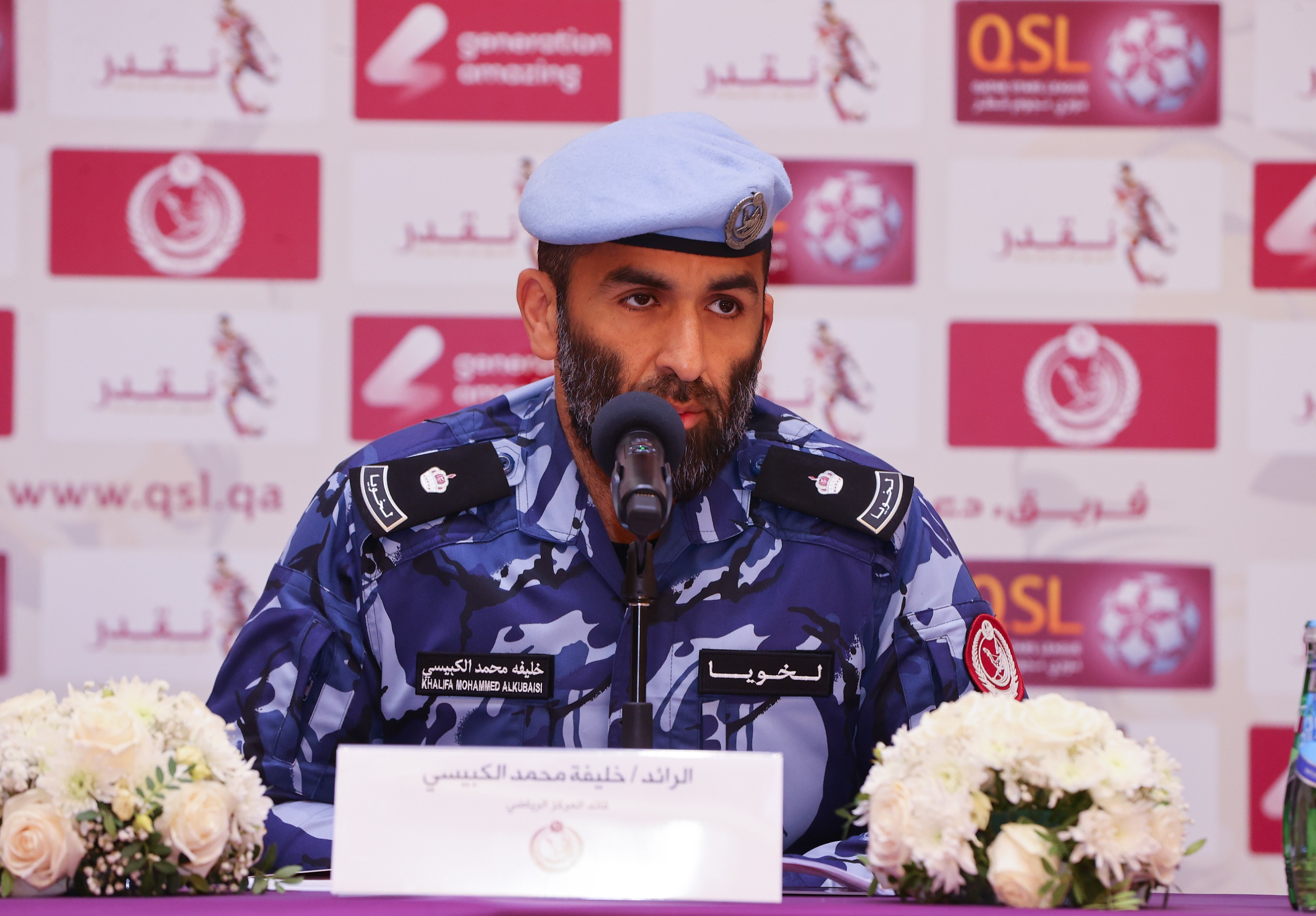 الرائد خليفة محمد الكبيسي من قوة الأمن الداخلي "لخويا"