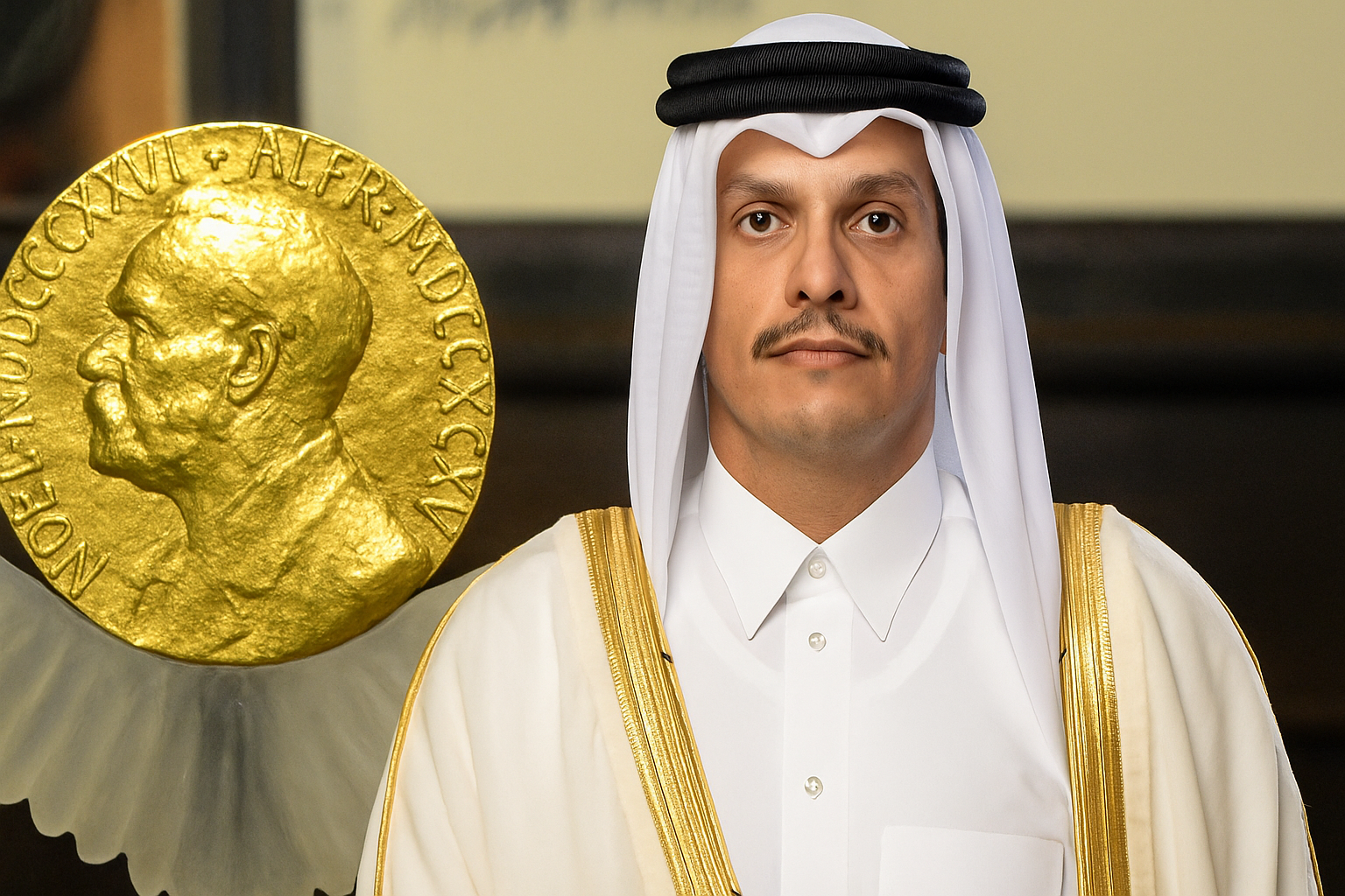رئيس وزراء قطر مرشح لجائزة نوبل للسلام 2025