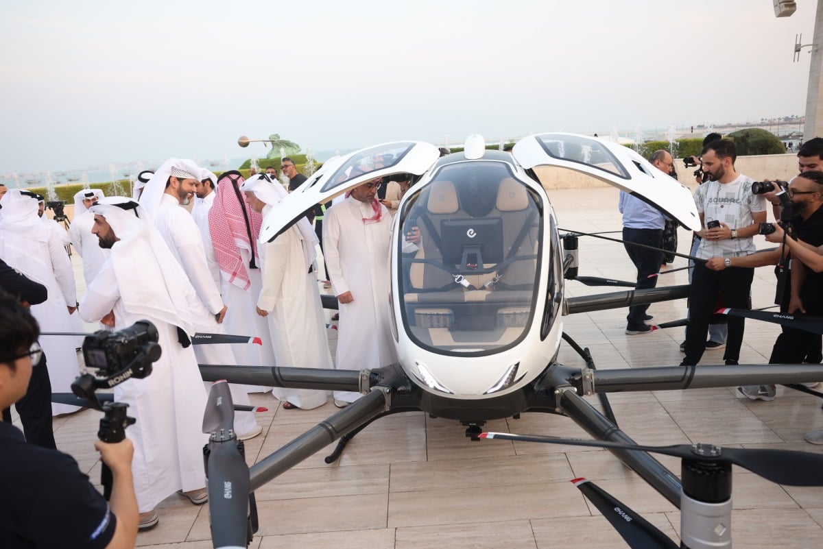 قطر تُطلق أول تجربة للتاكسي الجوي الكهربائي الذاتي القيادة
