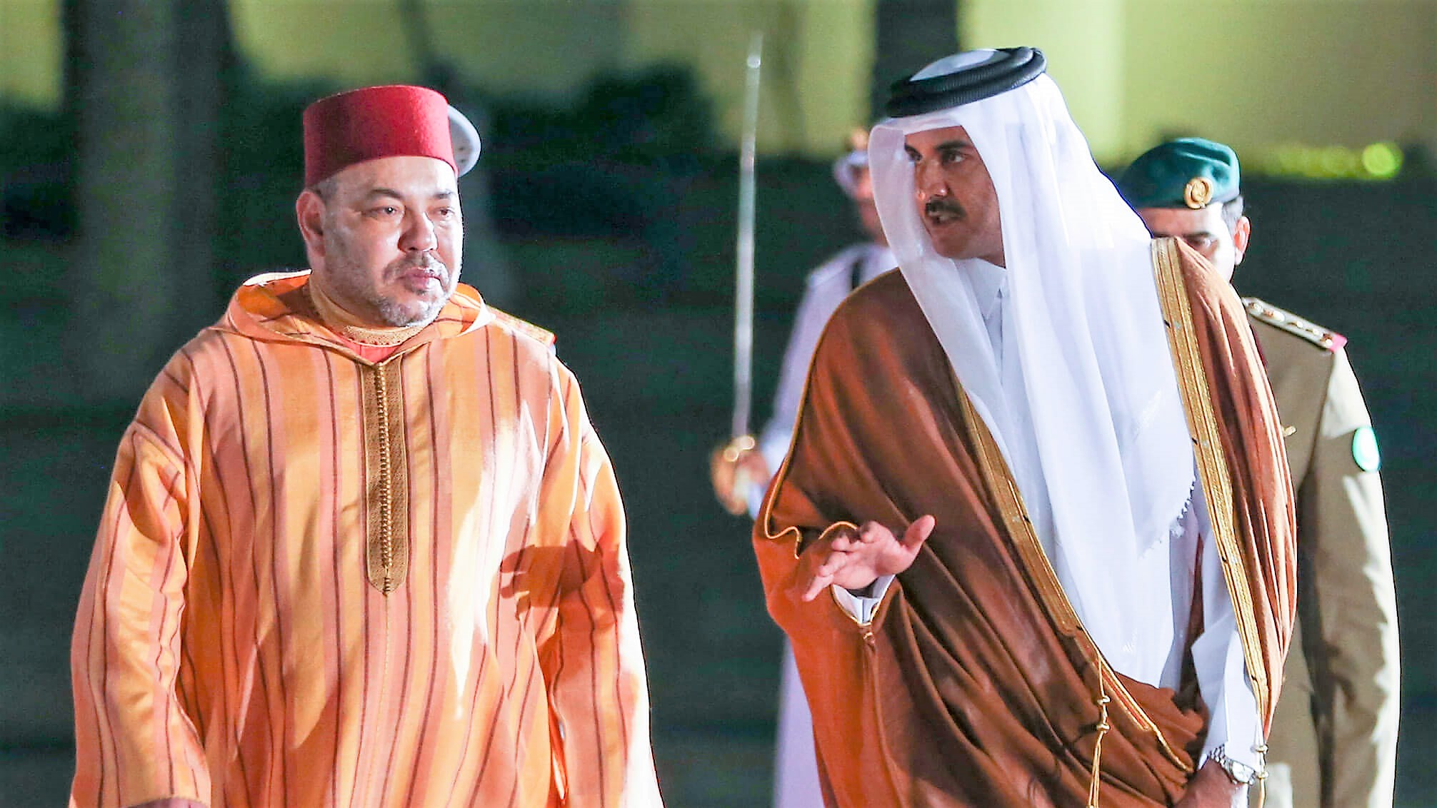  أمير قطر إلى ملك المغرب
