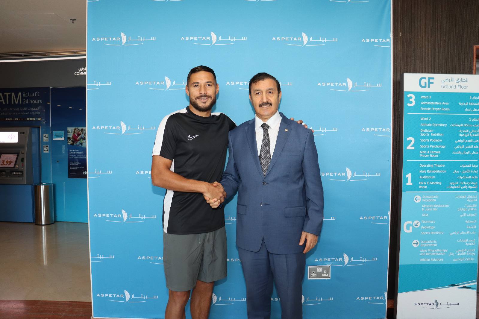 السفير الجزائري في قطر يزور يوسف بلايلي ويُطمئن على حاله الصحية