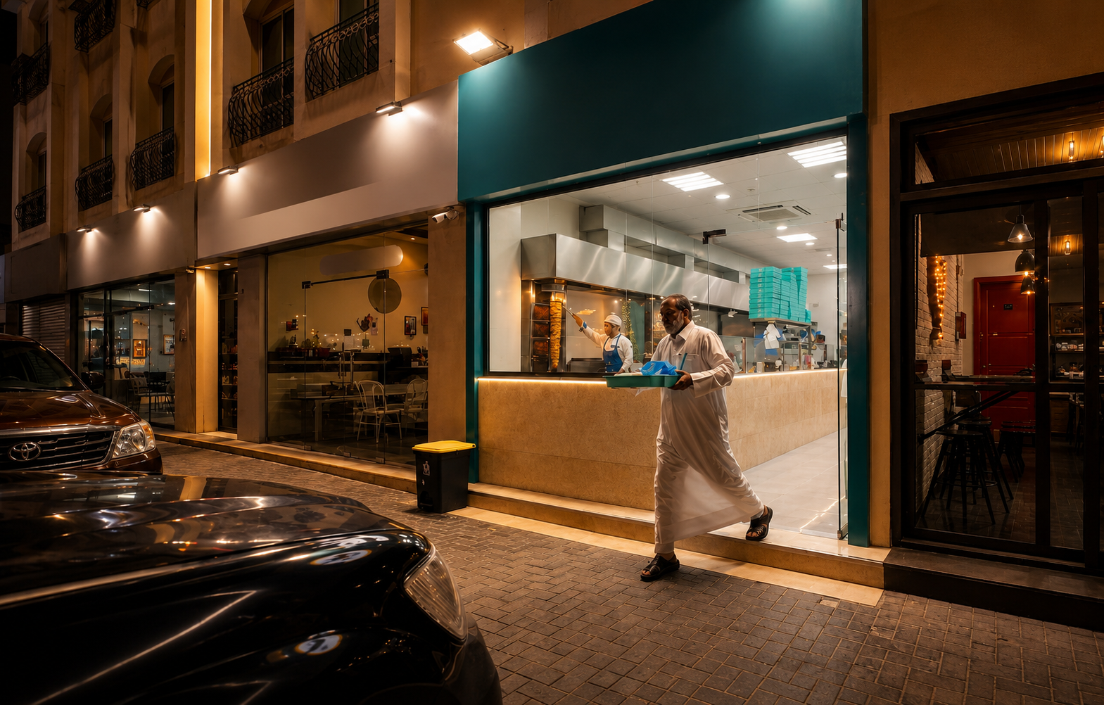 مشروع مطعم بوخلدون قصة كفاح كبيرة في قطر 